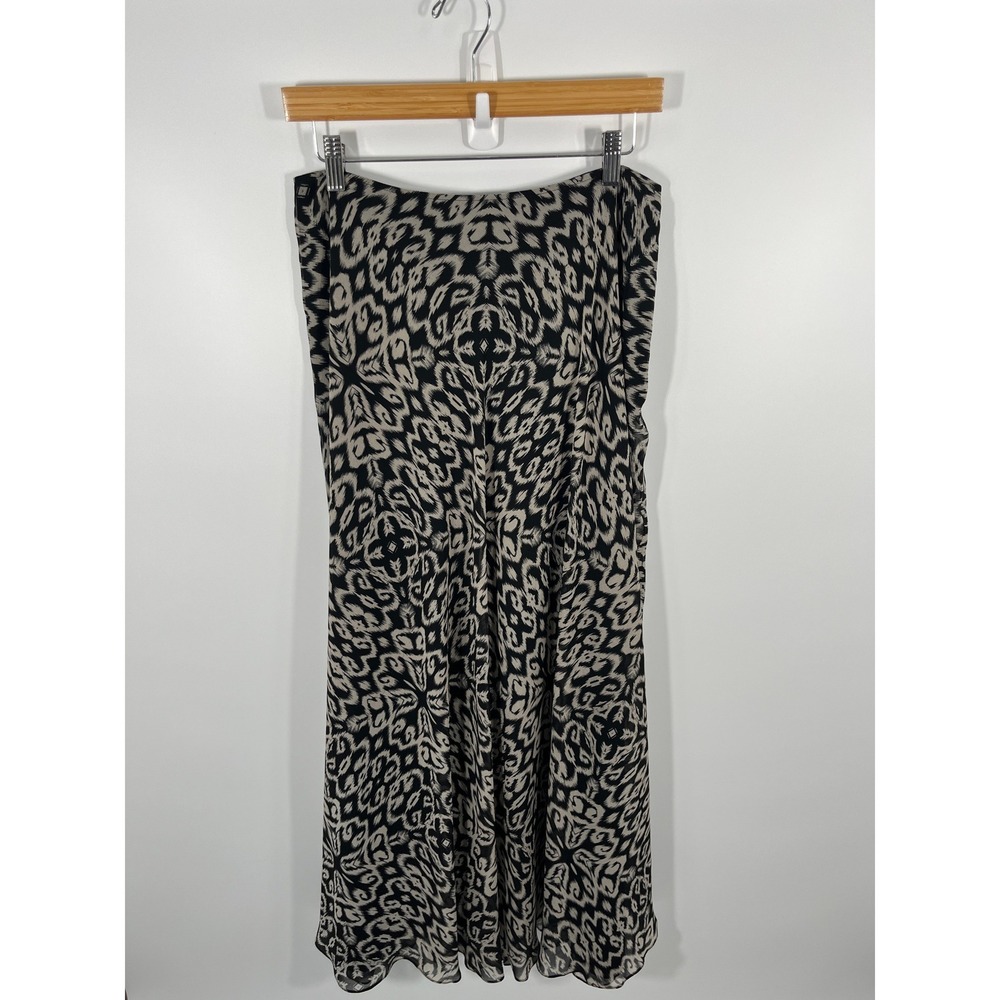 DYNK Y2K Womens Maxi Skirt 12 Black Flowy Dark Forest Fairy Festival Concert